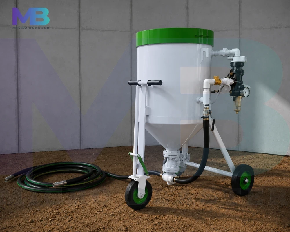500 Kg Portable Shot Blasting Machine with Remote