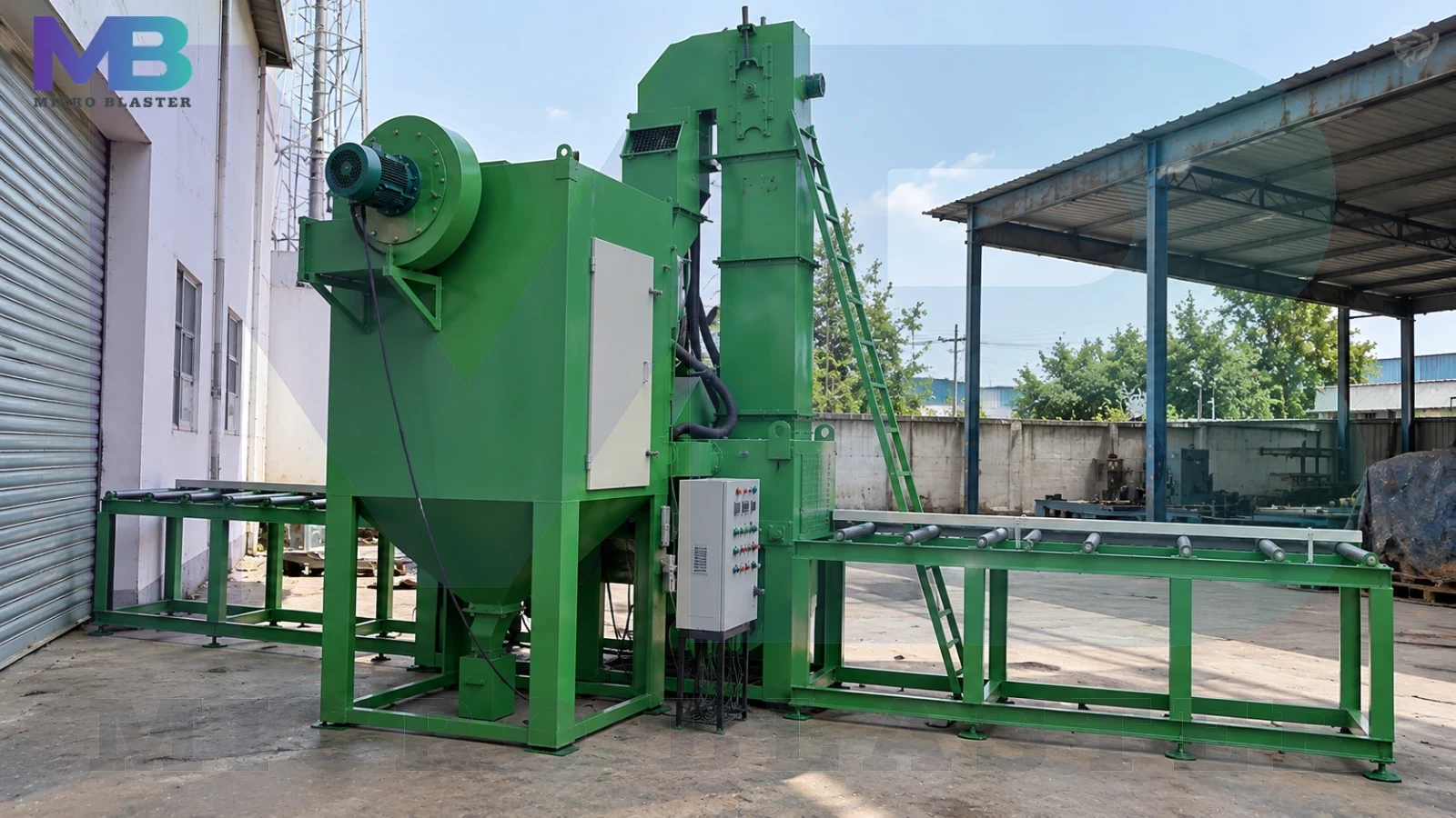 Plate Cleaning Shot Blasting Machine